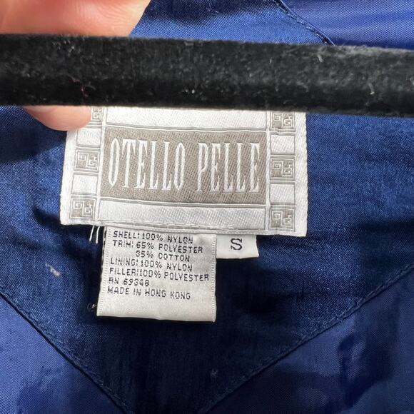 Vintage Otello Pelle Retro Wind Jacket Full Zippered Lined Pockets Women Small - Picture 3 of 9